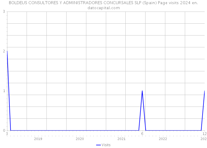 BOLDEUS CONSULTORES Y ADMINISTRADORES CONCURSALES SLP (Spain) Page visits 2024 