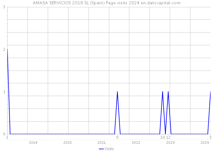 AMASA SERVICIOS 2018 SL (Spain) Page visits 2024 