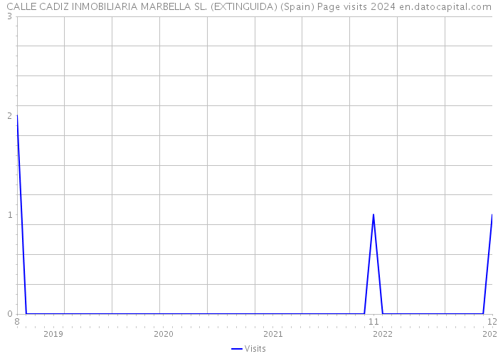 CALLE CADIZ INMOBILIARIA MARBELLA SL. (EXTINGUIDA) (Spain) Page visits 2024 