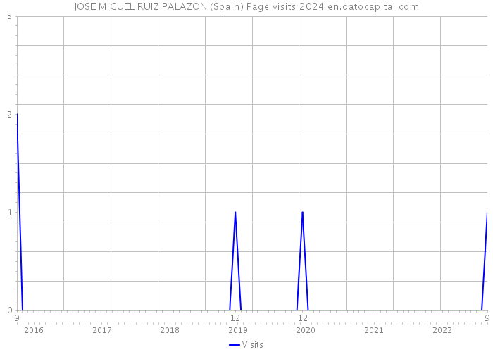 JOSE MIGUEL RUIZ PALAZON (Spain) Page visits 2024 