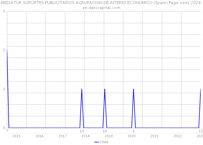 MEDIATUR SOPORTES PUBLICITARIOS AGRUPACION DE INTERES ECONOMICO (Spain) Page visits 2024 