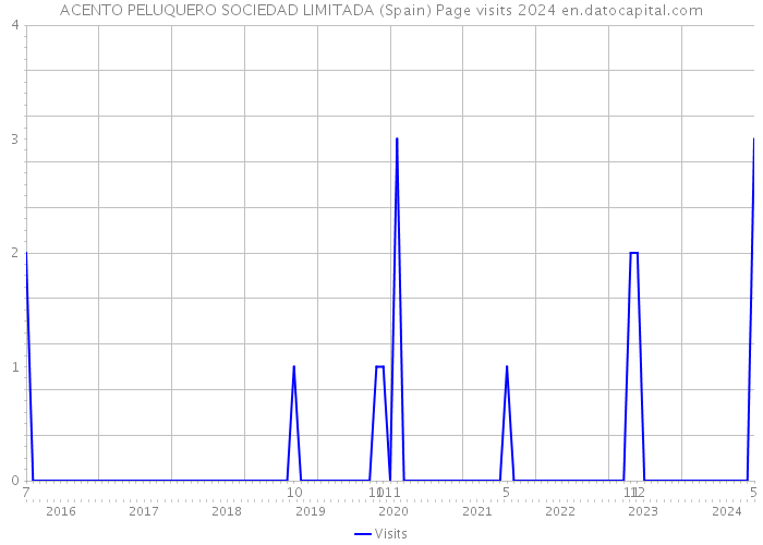 ACENTO PELUQUERO SOCIEDAD LIMITADA (Spain) Page visits 2024 