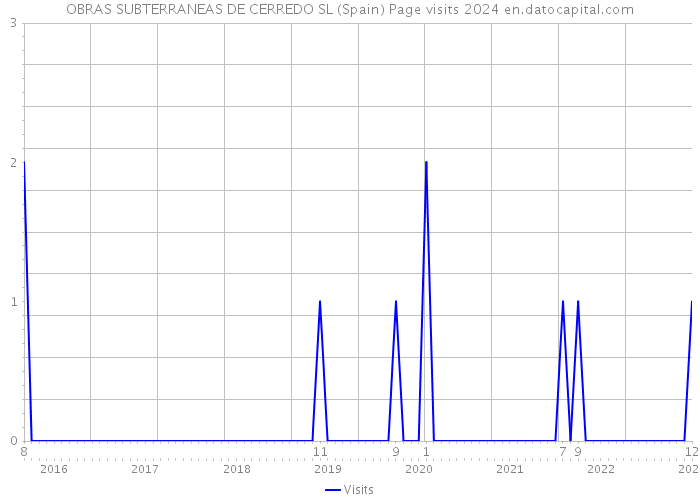 OBRAS SUBTERRANEAS DE CERREDO SL (Spain) Page visits 2024 