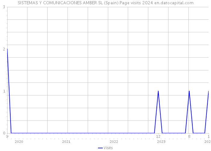 SISTEMAS Y COMUNICACIONES AMBER SL (Spain) Page visits 2024 
