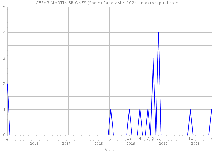 CESAR MARTIN BRIONES (Spain) Page visits 2024 