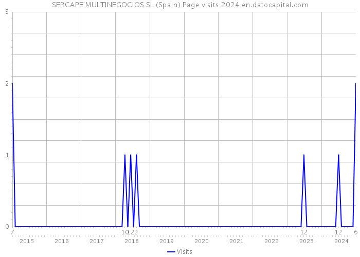 SERCAPE MULTINEGOCIOS SL (Spain) Page visits 2024 