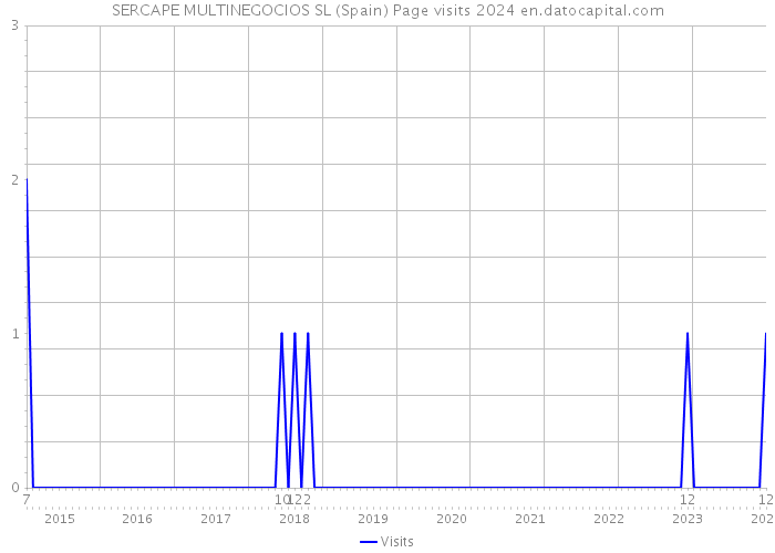 SERCAPE MULTINEGOCIOS SL (Spain) Page visits 2024 