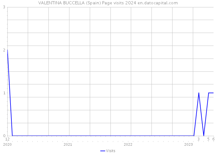 VALENTINA BUCCELLA (Spain) Page visits 2024 