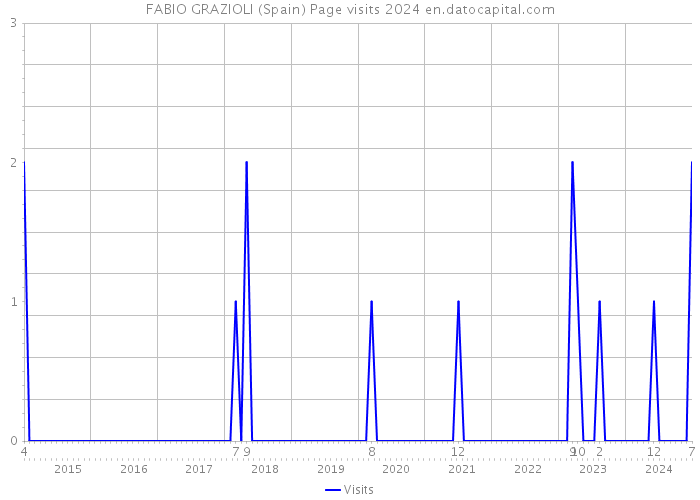 FABIO GRAZIOLI (Spain) Page visits 2024 