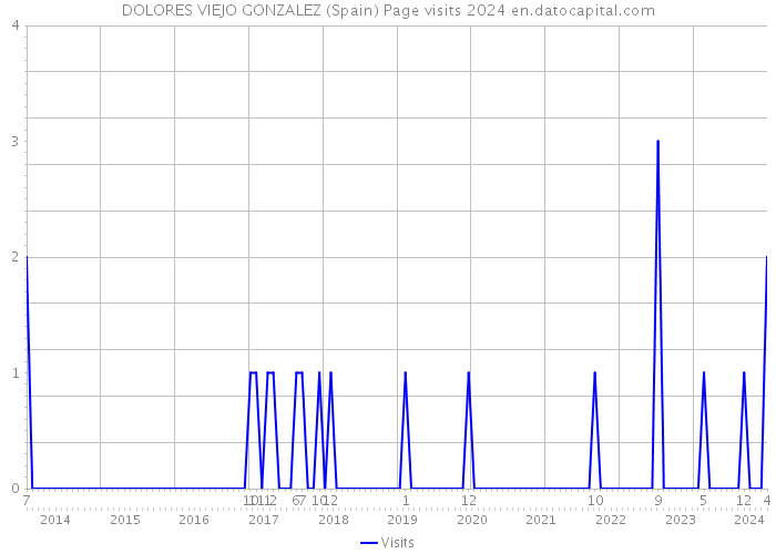 DOLORES VIEJO GONZALEZ (Spain) Page visits 2024 