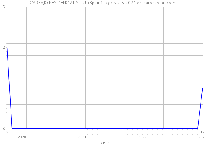 CARBAJO RESIDENCIAL S.L.U. (Spain) Page visits 2024 