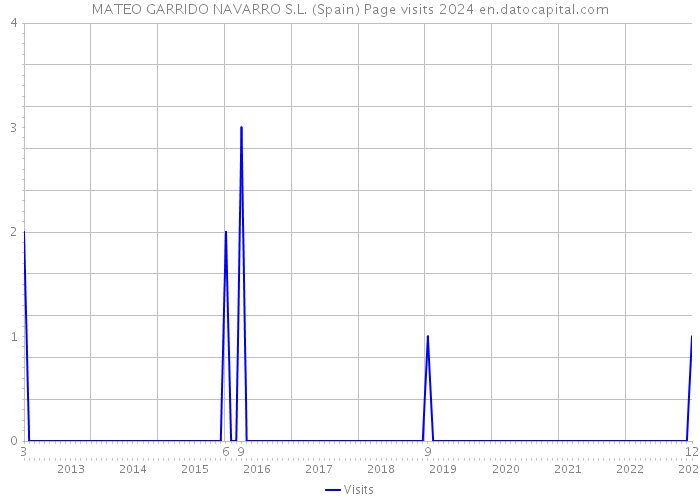 MATEO GARRIDO NAVARRO S.L. (Spain) Page visits 2024 