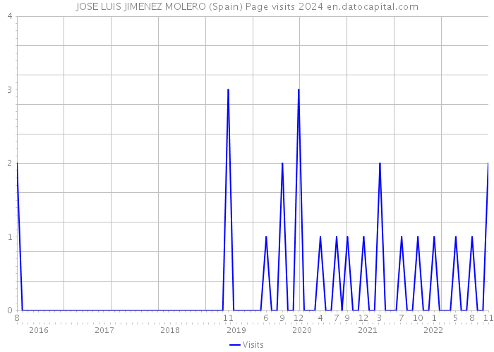 JOSE LUIS JIMENEZ MOLERO (Spain) Page visits 2024 