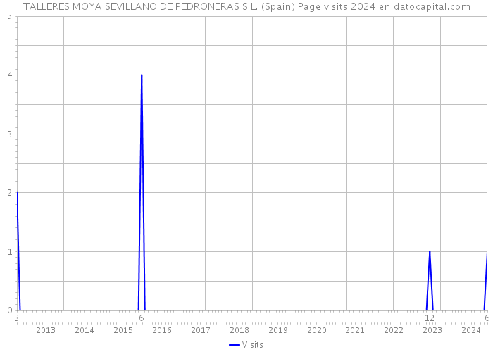 TALLERES MOYA SEVILLANO DE PEDRONERAS S.L. (Spain) Page visits 2024 