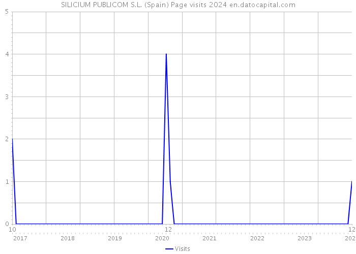 SILICIUM PUBLICOM S.L. (Spain) Page visits 2024 