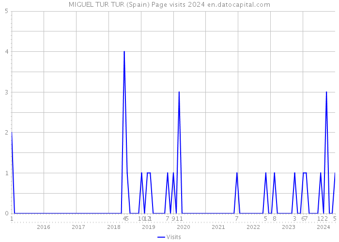 MIGUEL TUR TUR (Spain) Page visits 2024 