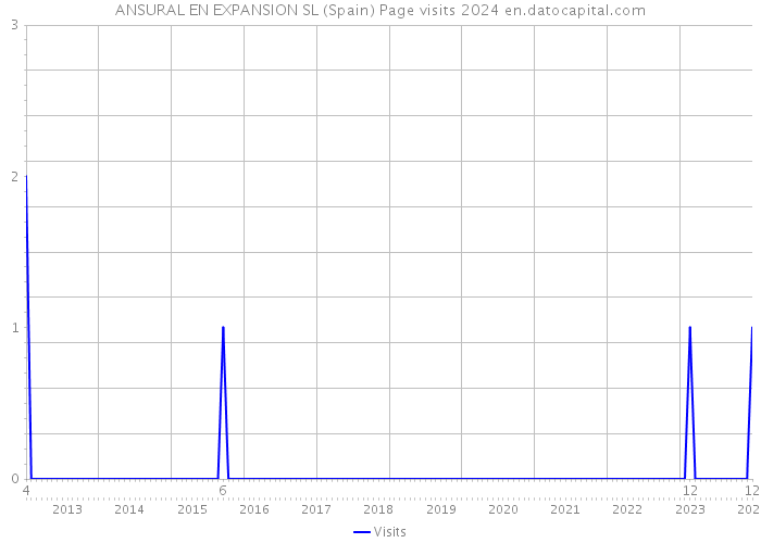 ANSURAL EN EXPANSION SL (Spain) Page visits 2024 