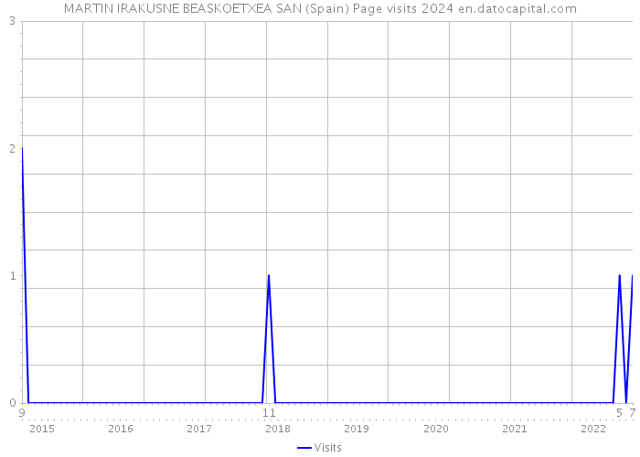 MARTIN IRAKUSNE BEASKOETXEA SAN (Spain) Page visits 2024 