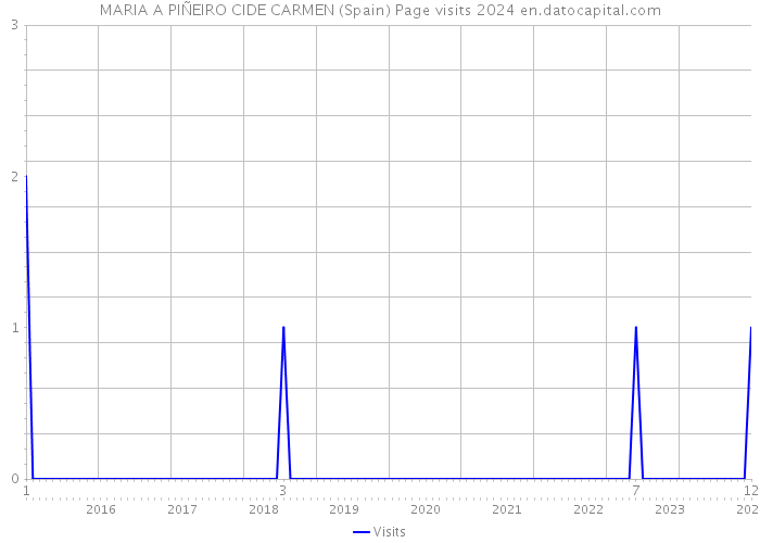 MARIA A PIÑEIRO CIDE CARMEN (Spain) Page visits 2024 