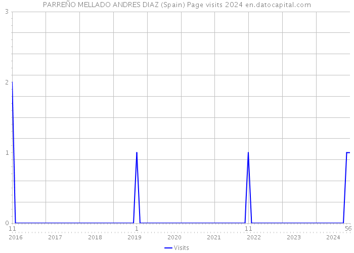 PARREÑO MELLADO ANDRES DIAZ (Spain) Page visits 2024 