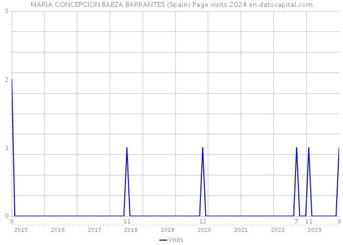 MARIA CONCEPCION BAEZA BARRANTES (Spain) Page visits 2024 