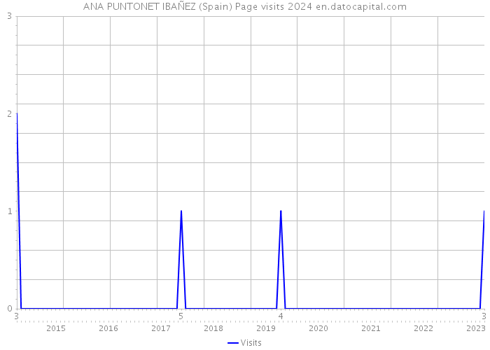 ANA PUNTONET IBAÑEZ (Spain) Page visits 2024 