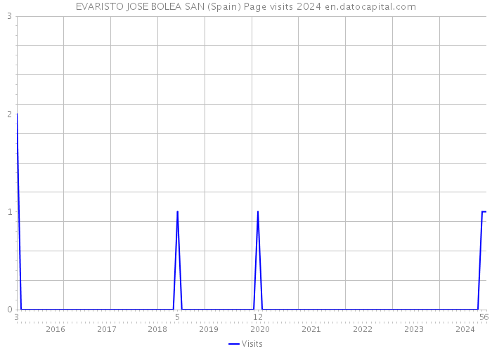 EVARISTO JOSE BOLEA SAN (Spain) Page visits 2024 