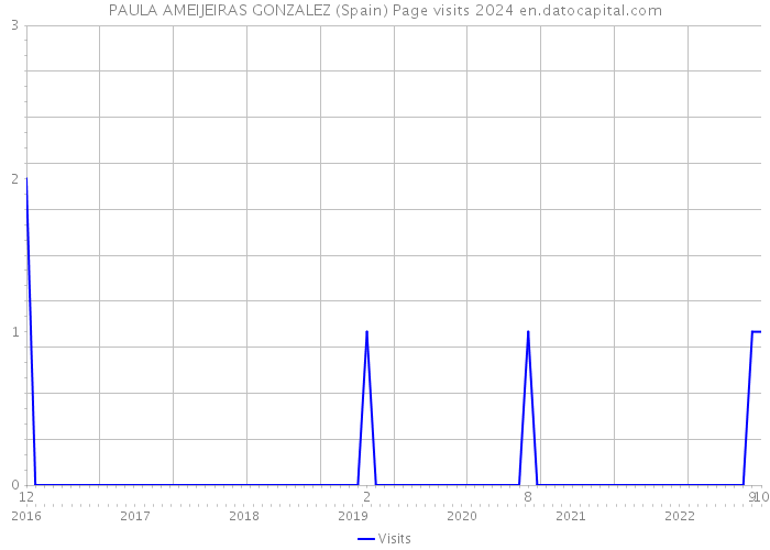 PAULA AMEIJEIRAS GONZALEZ (Spain) Page visits 2024 