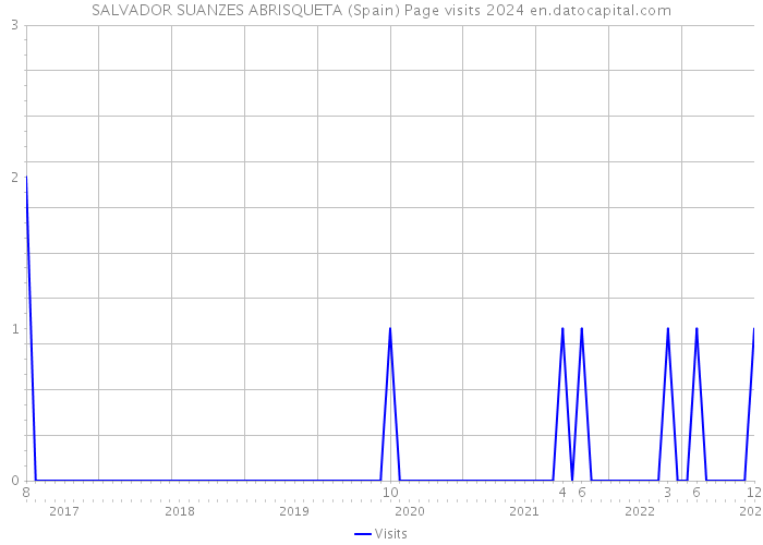 SALVADOR SUANZES ABRISQUETA (Spain) Page visits 2024 