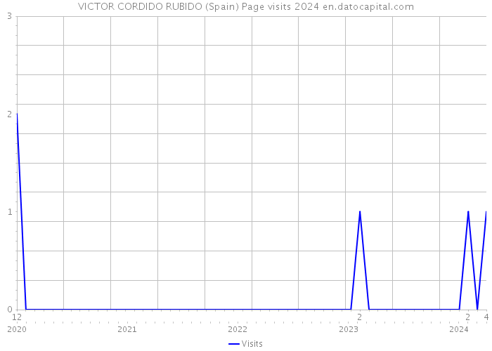 VICTOR CORDIDO RUBIDO (Spain) Page visits 2024 