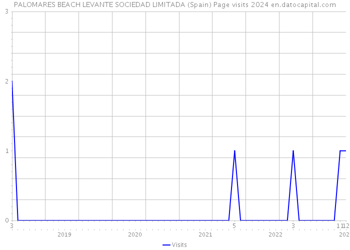 PALOMARES BEACH LEVANTE SOCIEDAD LIMITADA (Spain) Page visits 2024 