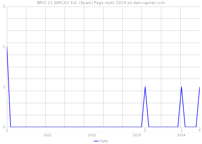 BRIO 21 SIMCAV S.A. (Spain) Page visits 2024 