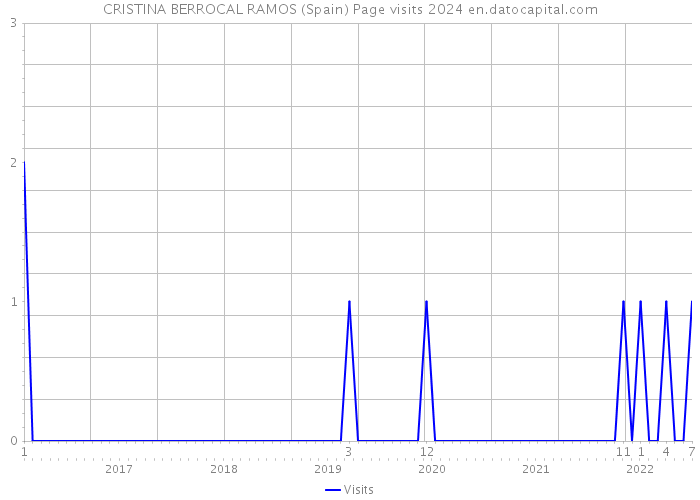 CRISTINA BERROCAL RAMOS (Spain) Page visits 2024 