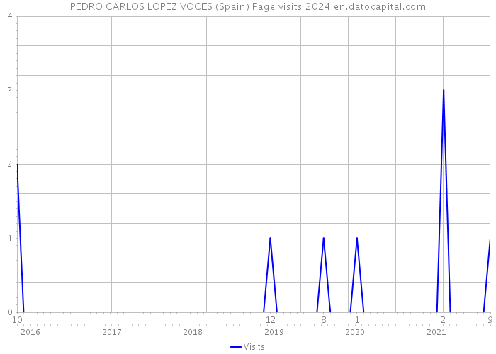 PEDRO CARLOS LOPEZ VOCES (Spain) Page visits 2024 