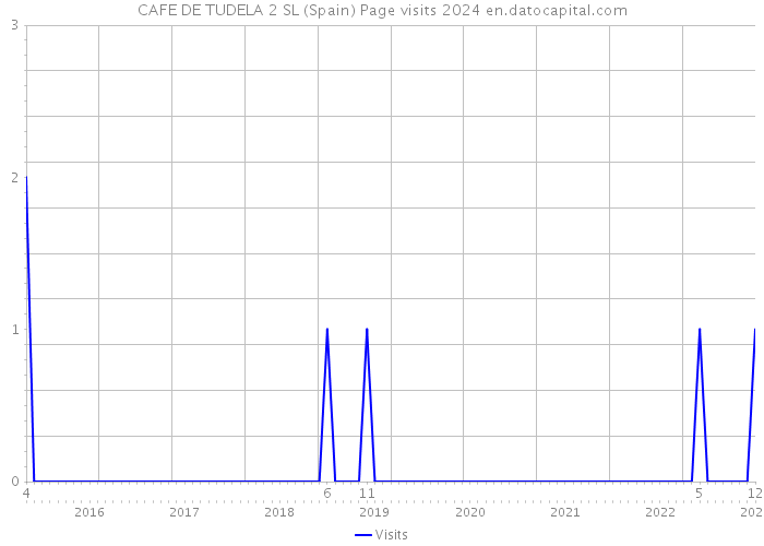 CAFE DE TUDELA 2 SL (Spain) Page visits 2024 