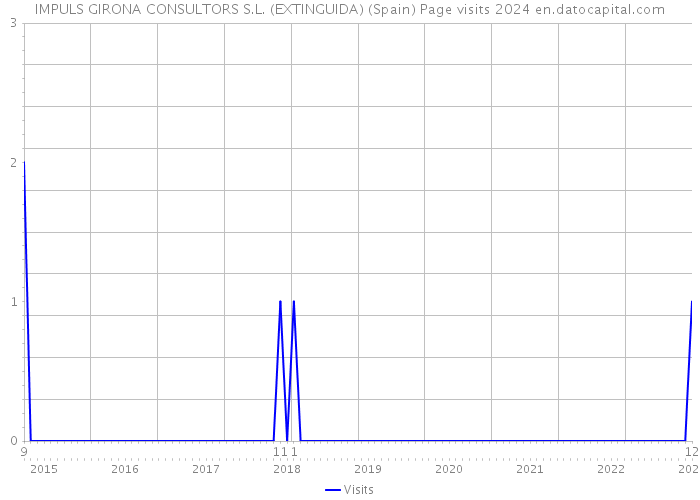 IMPULS GIRONA CONSULTORS S.L. (EXTINGUIDA) (Spain) Page visits 2024 