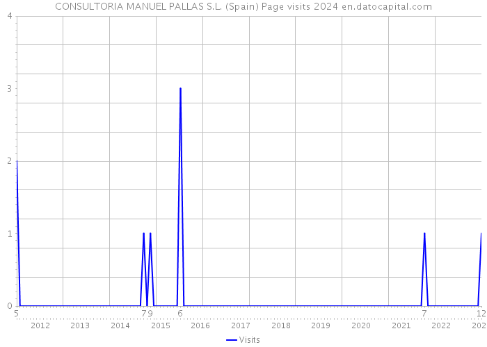 CONSULTORIA MANUEL PALLAS S.L. (Spain) Page visits 2024 