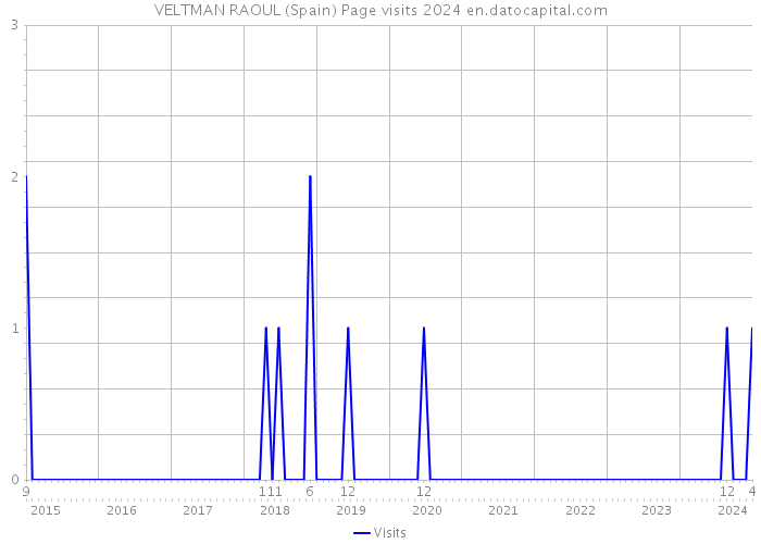 VELTMAN RAOUL (Spain) Page visits 2024 