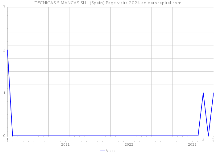 TECNICAS SIMANCAS SLL. (Spain) Page visits 2024 