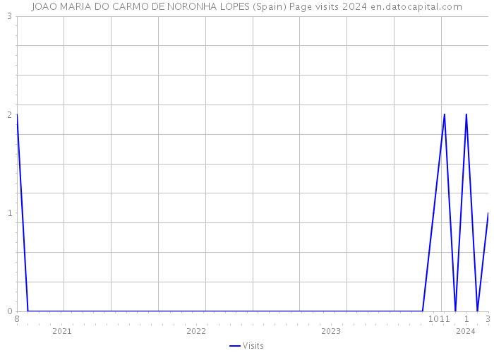 JOAO MARIA DO CARMO DE NORONHA LOPES (Spain) Page visits 2024 
