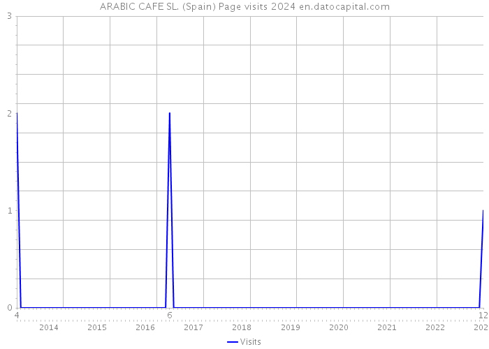 ARABIC CAFE SL. (Spain) Page visits 2024 