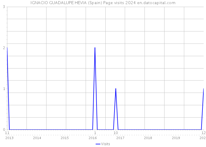 IGNACIO GUADALUPE HEVIA (Spain) Page visits 2024 