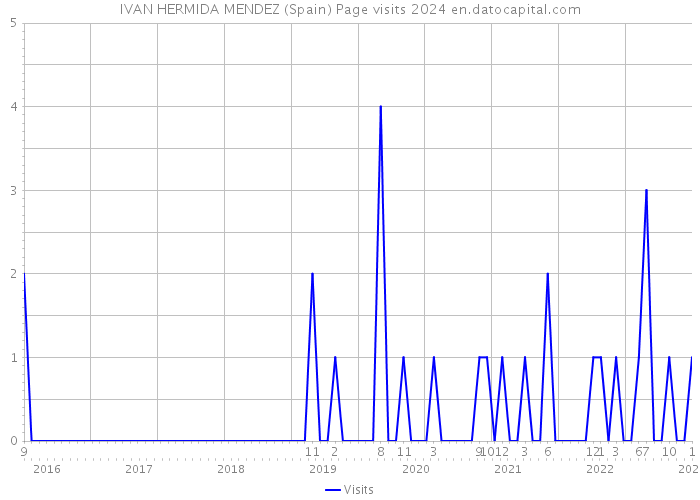 IVAN HERMIDA MENDEZ (Spain) Page visits 2024 