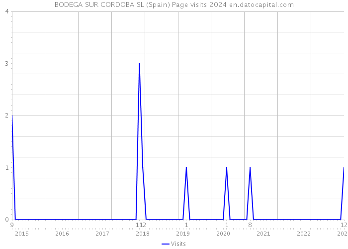BODEGA SUR CORDOBA SL (Spain) Page visits 2024 