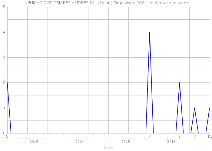 NEUMATICOS TEJARES ANDRES S.L. (Spain) Page visits 2024 