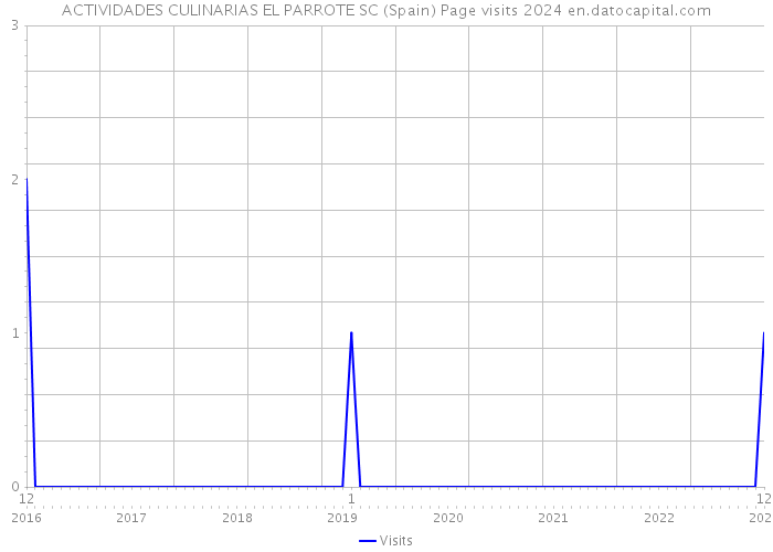 ACTIVIDADES CULINARIAS EL PARROTE SC (Spain) Page visits 2024 