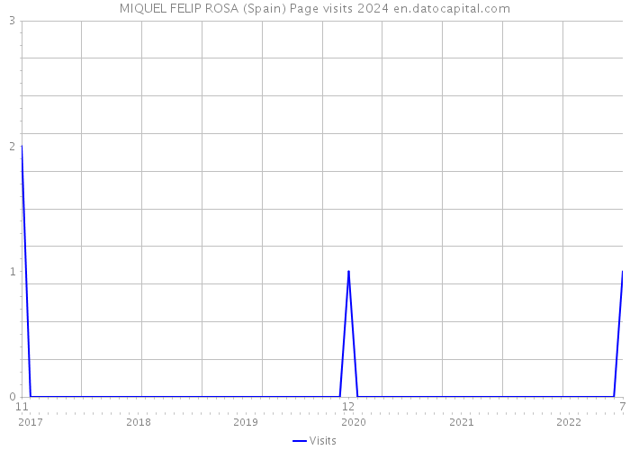 MIQUEL FELIP ROSA (Spain) Page visits 2024 
