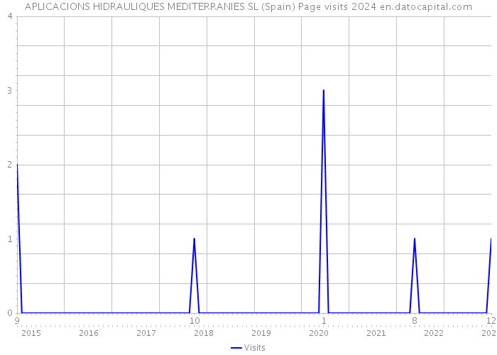 APLICACIONS HIDRAULIQUES MEDITERRANIES SL (Spain) Page visits 2024 