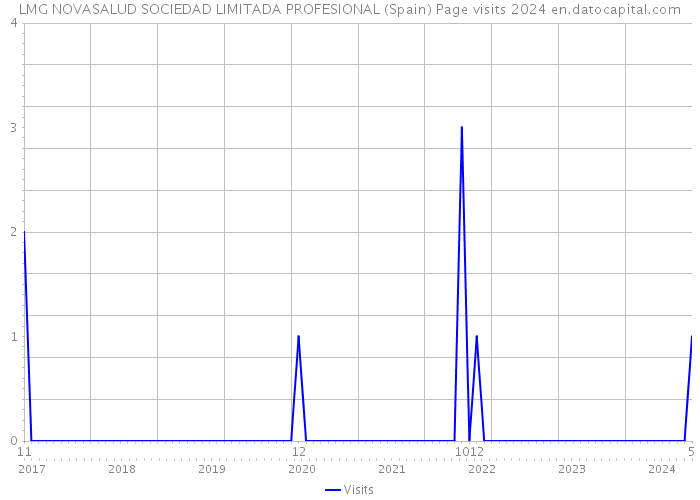 LMG NOVASALUD SOCIEDAD LIMITADA PROFESIONAL (Spain) Page visits 2024 