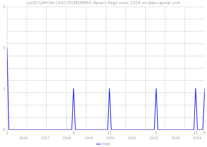 LLUIS GARCIA CASCON MORERA (Spain) Page visits 2024 
